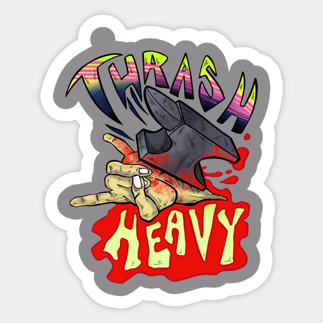 Thrash Heavy Sticker by ThrashHeavy